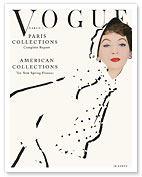 Fashion Magazine - March 2, 1953 - Dovima Spring Flavours - Paris and American Collections - Giclée Art Prints & Posters