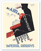 Europe, Africa, Asia - By Air in Comfort - Imperial Airways - c. 1937 - Fine Art Prints & Posters