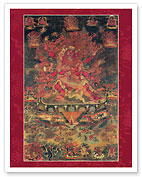 Heruka - Wrathful Deities of the Bardo - Tantric Buddhist Deity - Giclée Art Prints & Posters
