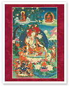 Avalokiteshvara, Khasarpana - Khasarpani (Sky Flier) - Tantric Buddhist Deity - Fine Art Prints & Posters