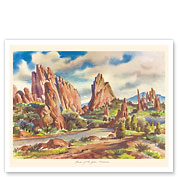 Garden of the Gods - Colorado Springs, Colorado - Giclée Art Prints & Posters
