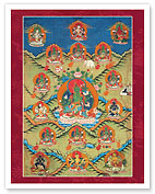 Khadiravani Green Tara - Savior From The Eight Dangers - Tantric Buddhist Deity - Giclée Art Prints & Posters