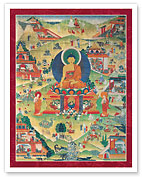 Shakyamuni Buddha - The Story of King Punyabala's Practice of Giving - Giclée Art Prints & Posters