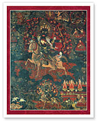 Four-Armed Shri Devi, Dusolma - Tantric Buddhist Protector Deity - Giclée Art Prints & Posters
