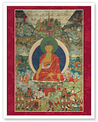 Buddha Shakyamuni and The Miracles at Shravasti - Fine Art Prints & Posters