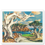 Monterey Peninsula, California - United Air Lines - c. 1951 - Fine Art Prints & Posters