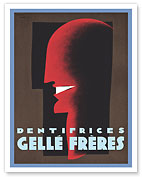 Toothpastes (Dentifrices) - Gellè Fréres - c. 1927 - Giclée Art Prints & Posters