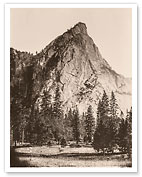 Front View, Three Brothers, Yosemite - Yosemite National Park, California - c. 1865 - Fine Art Prints & Posters