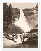 Nevada Fall, Yosemite Valley - Yosemite National Park, California - c. 1865 - Fine Art Prints & Posters