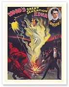 William B. Wood’s Great Sensation Edna Illusion - c. 1905 - Fine Art Prints & Posters