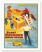 Harry Houdini’s Buried Alive Escape - c. 1914 - Fine Art Prints & Posters