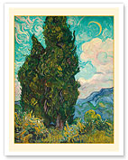 Cypresses - c. 1889 - Giclée Art Prints & Posters