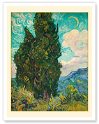 Cypresses - c. 1889 - Fine Art Prints & Posters