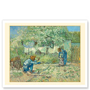 First Steps, after Millet - c. 1890 - Giclée Art Prints & Posters