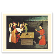 The Conjurer - Cups and Balls Trick - c. 1480 - Giclée Art Prints & Posters