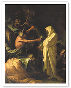 The Spirit of Samuel Appears to Saul at the House of the Witch Endor - c. 1668 - Fine Art Prints & Posters