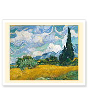 Wheat Field with Cypresses - Saint-Rémy, France - c. 1889 - Giclée Art Prints & Posters
