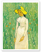 Girl in White - c. 1890 - Fine Art Prints & Posters