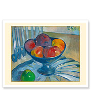 Fruit Dish on a Garden Chair - Still Life - c. 1890 - Fine Art Prints & Posters