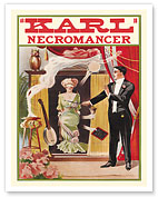 Karl Necromancer - Seance Act - c. 1910 - Fine Art Prints & Posters