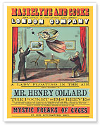 Maskelyne and Cooke - A Lady Floating in the Air Illusion - at the Egyptian Hall - c. 1873 - Fine Art Prints & Posters