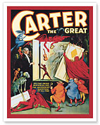 Charles Carter The Great - Spirit Cabinet Illusion - c. 1926 - Fine Art Prints & Posters