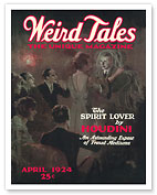 The Spirit Lover by Houdini - Weird Tales Magazine April 1924 - Fine Art Prints & Posters