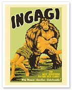 Ingagi - Wild Women Gorilla-Loving Tribe - c. 1930 - Fine Art Prints & Posters
