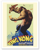 King Kong - Starring Fay Wray and Robert Armstrong - c. 1933 - Fine Art Prints & Posters