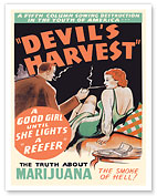 Devils Harvest - The Truth About Marijuana - The Smoke of Hell - c. 1942 - Fine Art Prints & Posters