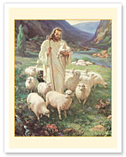 Jesus - The Good Shepherd - c. 1943 - Fine Art Prints & Posters