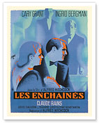 Notorious (Les Enchaînés) - Starring Cary Grant & Ingrid Bergman - c. 1946 - Fine Art Prints & Posters