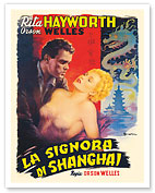 The Lady From Shanghai (La Signora Di Shanghai) Starring Rita Hayworth - c. 1947 - Fine Art Prints & Posters
