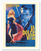 La Dolce Vita - Directed by Federico Fellini - with Marcello Mastroianni - c. 1959 - Fine Art Prints & Posters