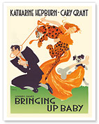 Bringing Up Baby (L’Impossible Monsierur Bébé) - Starring Katharine Hepburn Cary Grant - c. 1938 - Fine Art Prints & Posters