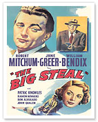 The Big Steal - Starring Robert Mitchum & Jane Greer - c. 1948 - Fine Art Prints & Posters