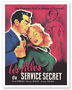 FBI Girl (Les Filles du Service Secret) - Starring Cesar Romero and Audrey Trotter - c. 1951 - Fine Art Prints & Posters