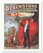 Blackstone The World’s Master Magician - Levitation Illusion - c. 1885 - Fine Art Prints & Posters