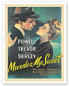 Murder My Sweet - Starring Dick Powell and Claire Trevor - c. 1944 - Fine Art Prints & Posters
