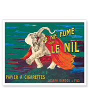 I Smoke Only Le Nil (Je Ne Fume Que Le Nil) - Cigarette Rolling Paper - c. 1912 - Fine Art Prints & Posters