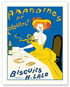 Almonds Biscuits - Amandines de Provence Biscuits H. Lalo - c. 1900's - Fine Art Prints & Posters