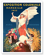 Colonial Exhibition Marseille France 1922 - Fine Art Prints & Posters