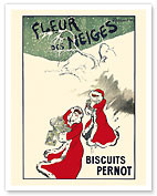 Snow Flower Biscuits (Fleur Des Neiges) - Biscuits Pernot - c. 1905 - Fine Art Prints & Posters