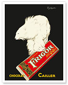 Frigor Chocolate (Chocolat) - F. L. Cailler Swiss Chocolate Brand - c. 1929 - Fine Art Prints & Posters