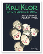 Kali Klor Perfect Toothpaste (Pasta Dentifricia Perfetta) - c. 1925 - Fine Art Prints & Posters