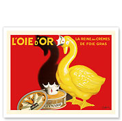 Golden Goose (L’Oie d’Or) - The Queen of Foie Gras Creams (Le Reine des Crémes) - c. 1934 - Fine Art Prints & Posters