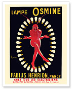 Lampe Osmine - Fabius Henrion Electrical Company - c. 1910 - Fine Art Prints & Posters