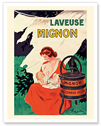 Laveuse Mignon - Hand-Operated Washer - c. 1921 - Fine Art Prints & Posters