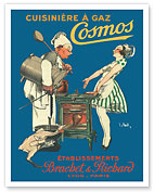 Cosmos Gas Stoves (Cuisinière à gaz Cosmos) - c. 1900 - Fine Art Prints & Posters