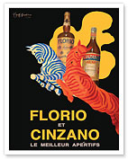 Florio and Cinzano - The Best Aperitifs (Les Meilleurs Apéritifs) - c. 1930 - Fine Art Prints & Posters